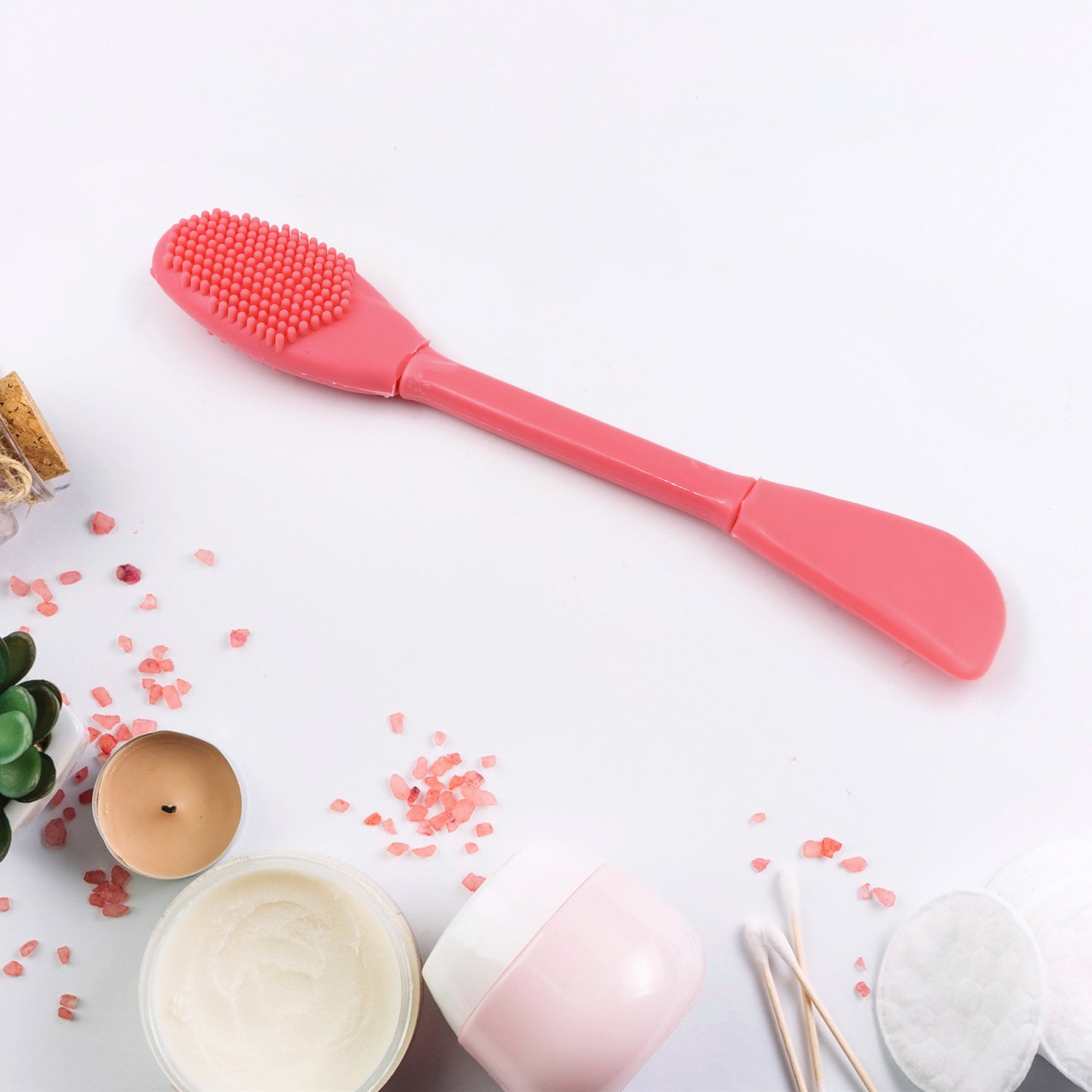 2 In 1 Double-headed Silicone Face Mask Brush (1 Pc) 2 In 1 Double-headed Silicone Face Mask Brush (1 Pc)